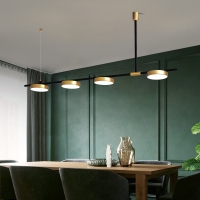 北欧餐厅灯网红三头创意个性长条餐桌吊灯设计师吧台灯具