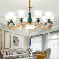 欧式吊灯客厅灯现代餐厅卧室灯2020新款美式网红水晶吊灯具