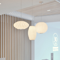 日式吊灯餐厅榻榻米书房灯禅意蚕丝复式楼梯卧室床头吊灯服装店灯