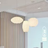 日式吊灯餐厅榻榻米书房灯禅意蚕丝复式楼梯卧室床头吊灯服装店灯