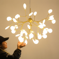 萤火虫吊灯北欧风格客厅灯具后现代大气餐厅灯创意个性卧室网红灯