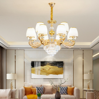 欧式客厅吊灯奢华大气餐厅卧室水晶灯具全屋套餐