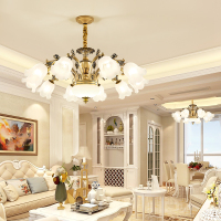 欧式吊灯2020年新款餐厅灯具 现代简约大气家用客厅吊灯3405
