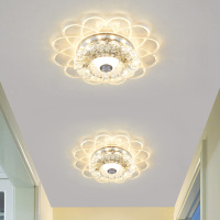 人体感应灯红外水晶过道灯玄关走廊灯楼道楼梯入户门厅吸顶灯