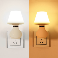 插电喂奶插座小夜灯节能新生儿卧室睡觉睡眠护眼遥控暖光床头台灯