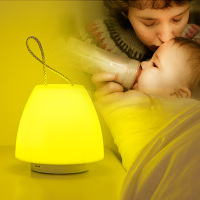 手提遥控小夜灯充电池式卧室婴儿喂奶护眼睡眠可移动无线台灯