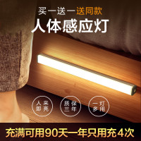 人体感应灯小夜灯家用过道楼梯道声光控长条智能衣柜橱床头充电
