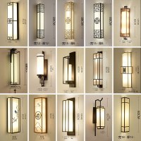 新中式壁灯现代简约客厅仿古古典酒店工程背景墙卧室床头壁灯