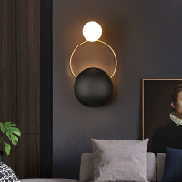 彩驰 北欧壁灯客厅卧室床头复古装饰壁灯个性走廊过道壁灯