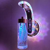 新款床头壁灯北欧现代简约创意客厅卧室真花过道中式水晶后代