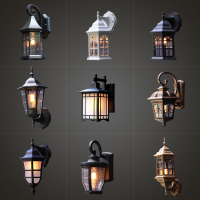 户外壁灯防水欧式复古工业风阳台北欧外墙壁灯室外太阳能灯庭院灯