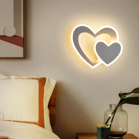 北欧壁灯客厅背景墙灯创意温馨浪漫婚房卧室床头灯