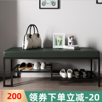 口换鞋凳软包北欧家用长条创意凳子可坐试鞋柜储物沙发凳小入