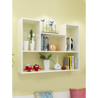 墙上置物架免无痕打孔钉客厅装饰壁挂书架挂钩墙壁架粘贴创意隔板