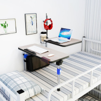 宿舍电脑桌大学生床上书桌可折叠多功能调节悬空架寝室上下铺神器