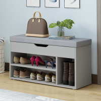 换鞋凳软包坐垫家用鞋柜小口可坐穿鞋凳床尾进收纳柜储物凳子