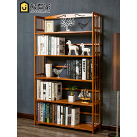 木马人简易书架落地置物客厅实木儿童桌面上收纳学生小书柜子简约