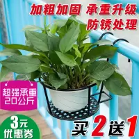 花架子阳台悬挂式花架铁艺栏杆护栏窗台绿萝吊兰花盆架挂架置物架