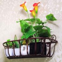 铁艺上墙花架阳台花架墙上花架壁挂绿萝壁挂花架墙上多功能置物架