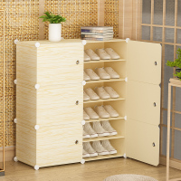 鞋架子简易经济型家用放口收纳神器多层防尘仿实木鞋柜室内好看