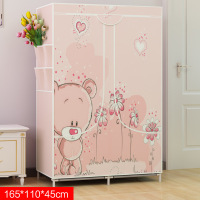 布衣柜叠加简易布艺布衣柜钢管加粗加固冬季单人衣柜组装大号衣柜