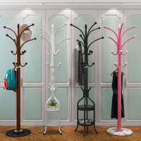 欧式衣架衣帽架落地挂衣架卧室衣服架客厅挂衣杆挂钩包大理石底座