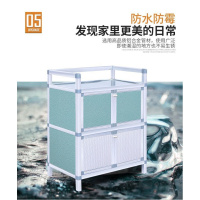 餐边柜家用碗柜简易组装经济型厨房橱柜多功能铝合金储物柜小柜子