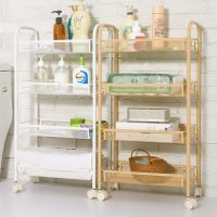 嘉卉 美容车美容院小推车置物架三层理发店美发工具车发廊手推车收纳架