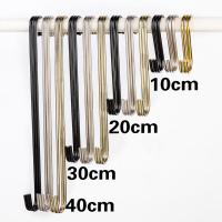 嘉卉 服装店s钩s挂钩长钩S型金属挂钩圆S勾金色铁挂钩挂衣服钩子衣架钩