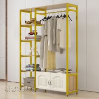嘉卉 卧室衣帽架简易挂衣架落地收纳创意衣柜欧式家用客厅置物架晾衣架
