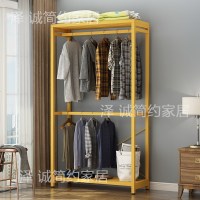 嘉卉 环保简易家用金属开放式衣帽架卧室多功能收纳铁艺落地挂衣架衣柜