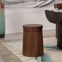 嘉卉 北欧客厅沙发边几角几创意实木墩茶几简约迷你移动小圆桌床头边柜