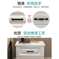 嘉卉 北欧床头柜卧室简约现代床边小柜子白色经济小户型烤漆收纳储物柜