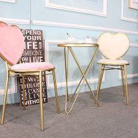 嘉卉 网红椅子卧室少女心ins化妆椅北欧风简约梳妆台单人靠背美甲凳子