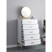 嘉卉 北欧轻奢斗柜简约现代卧室储物柜小户型客厅收纳柜五斗橱组合边柜