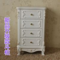 嘉卉 欧式五斗柜白色抽屉式柜子简约客厅卧室床头储物立柜五斗厨三斗柜