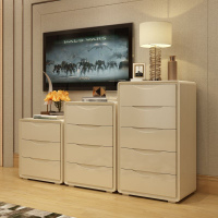 嘉卉 斗柜美式三四五斗柜现代简约卧室收纳柜抽屉式玄关储物柜高电视柜