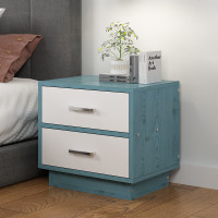 嘉卉 简欧床头柜简约现代床边多功能置物架经济型卧室小户型储物柜组装