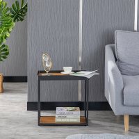 嘉卉 现代简约迷你客厅沙发实木边几角几卧室床头柜小桌子大理石小茶几