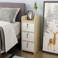 嘉卉 迷你25厘米20cm卧室简易夹缝30cm床头柜小窄小号小型储物柜置物架
