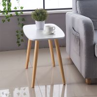 嘉卉 沙发边柜床头柜小边桌小方桌茶几双层简约现代迷你实木北欧小桌子