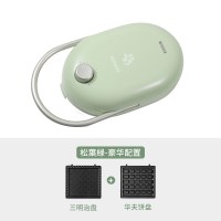 三明治早餐机家用定时多功能华夫饼吐司轻食压烤机神器|松叶绿-豪华配置