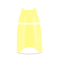 迷你酸奶机家用小型全自动玻璃内胆酸奶杯宿舍单一人食便携式|柠檬黄+10小包菌粉