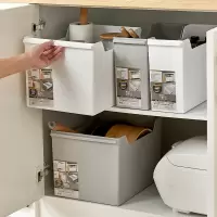 橱柜收纳盒厨房锅具碗碟调味品整理框储物箱筐调料家用置物架台面