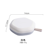 马卡龙硅胶制冰袋冰格模具带盖diy冰块模具家用冰盒冷饮神器|六边形白色