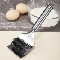 不锈钢切面器家用手动面条机压面机小型做面条的模具切面条刀神器|切面刀