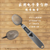 精准称重电子量勺秤家用厨房烘培勺子秤奶粉辅食面粉克度勺电子秤|不锈钢2个勺500g0.1g送电池