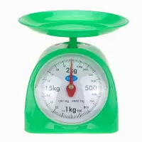 弹簧秤度盘秤10kg老式盘称5kg表盘式机械秤3kg指针家用厨房小台称|圆称2kg颜色随机