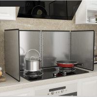 厨房炒菜防油挡板加厚不锈钢防油溅挡油板炉灶油烟机灶台煤气灶隔