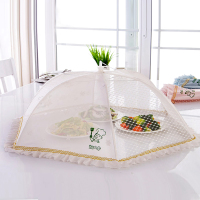 透明网纱食物罩 大号防蝇遮菜伞罩餐桌罩饭罩 可折叠盖菜罩饭菜罩